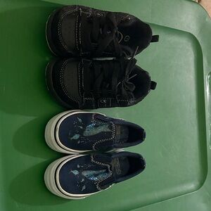 Stylish Black and Blue Kids Shoes